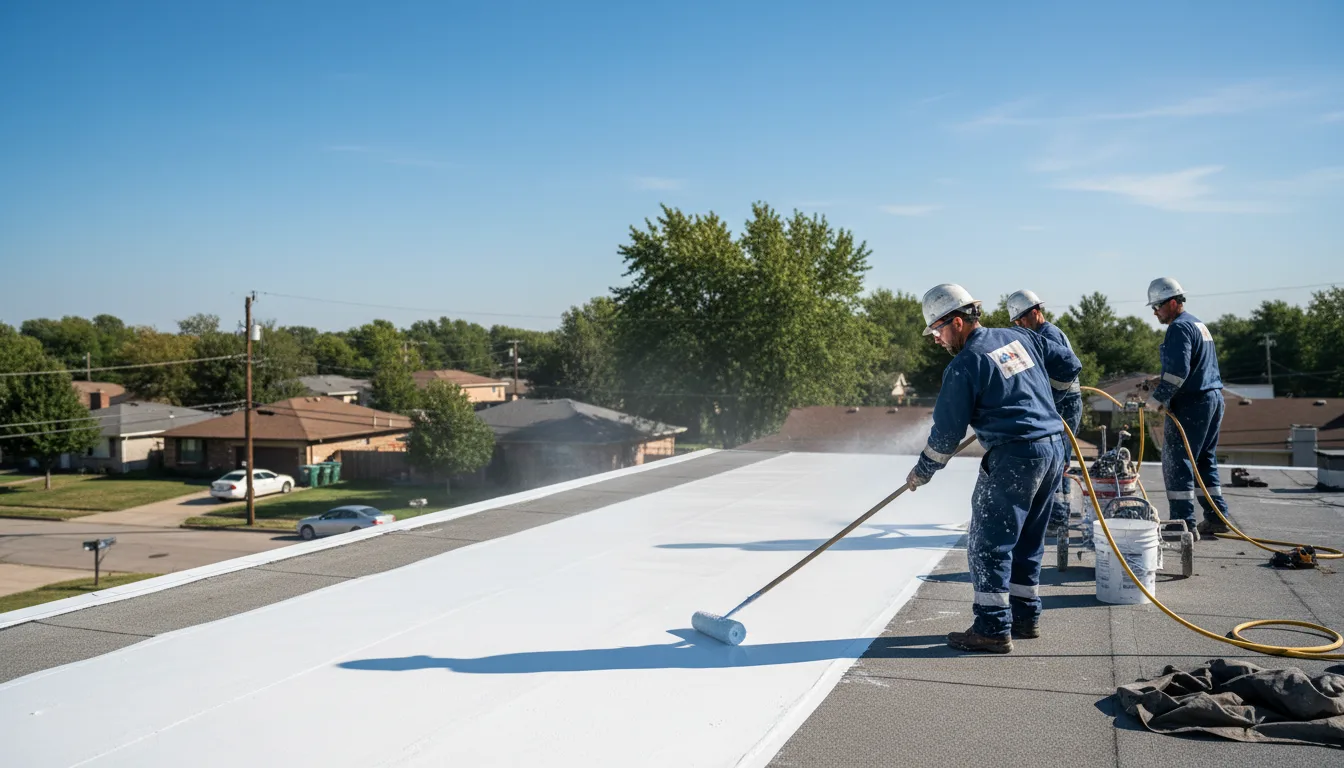 Commercial roof coating in Dewitt, MI near me
